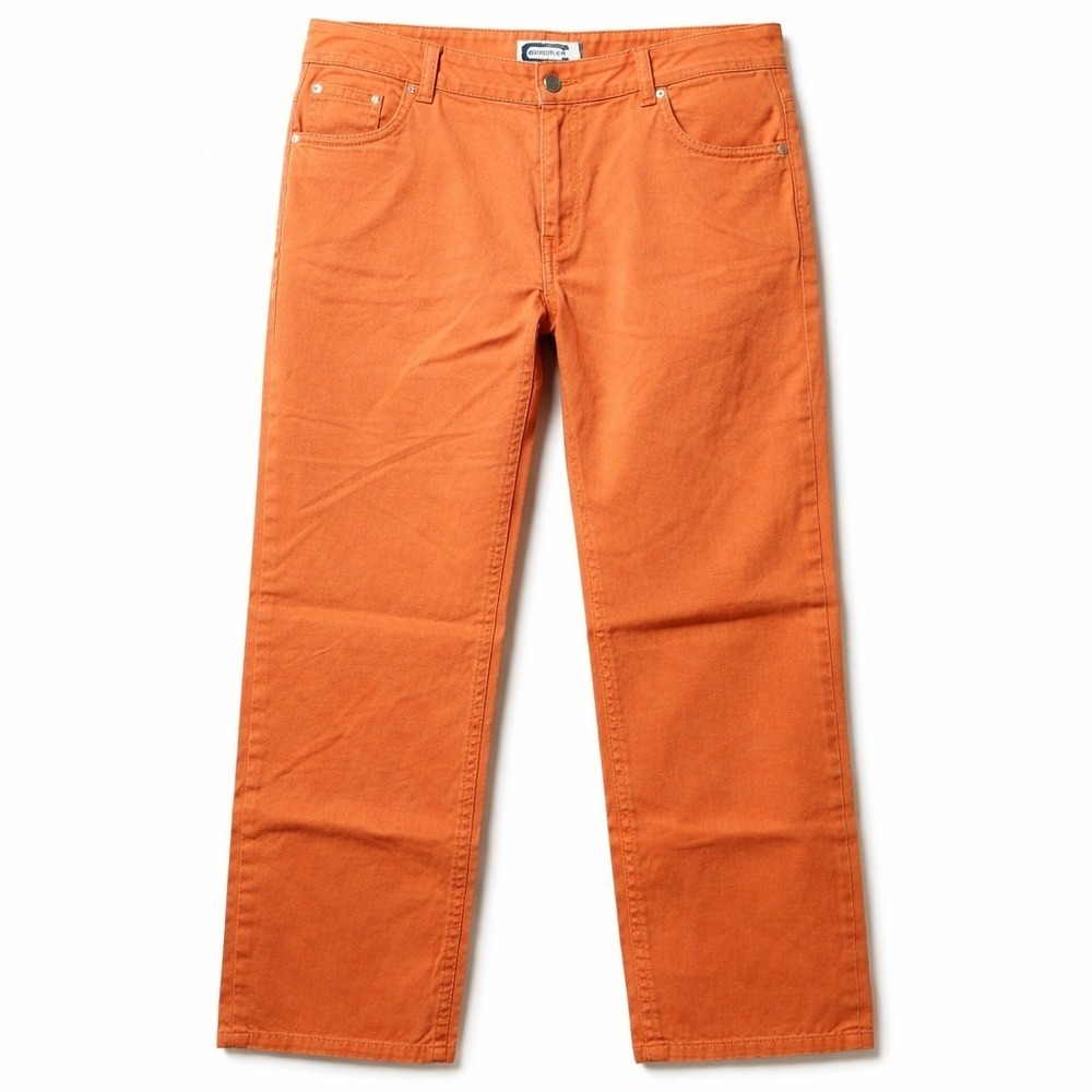 Women's Orange Wide Leg Jeans